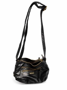 Stone & Co. Black Crossbody Bag with Gold Accents